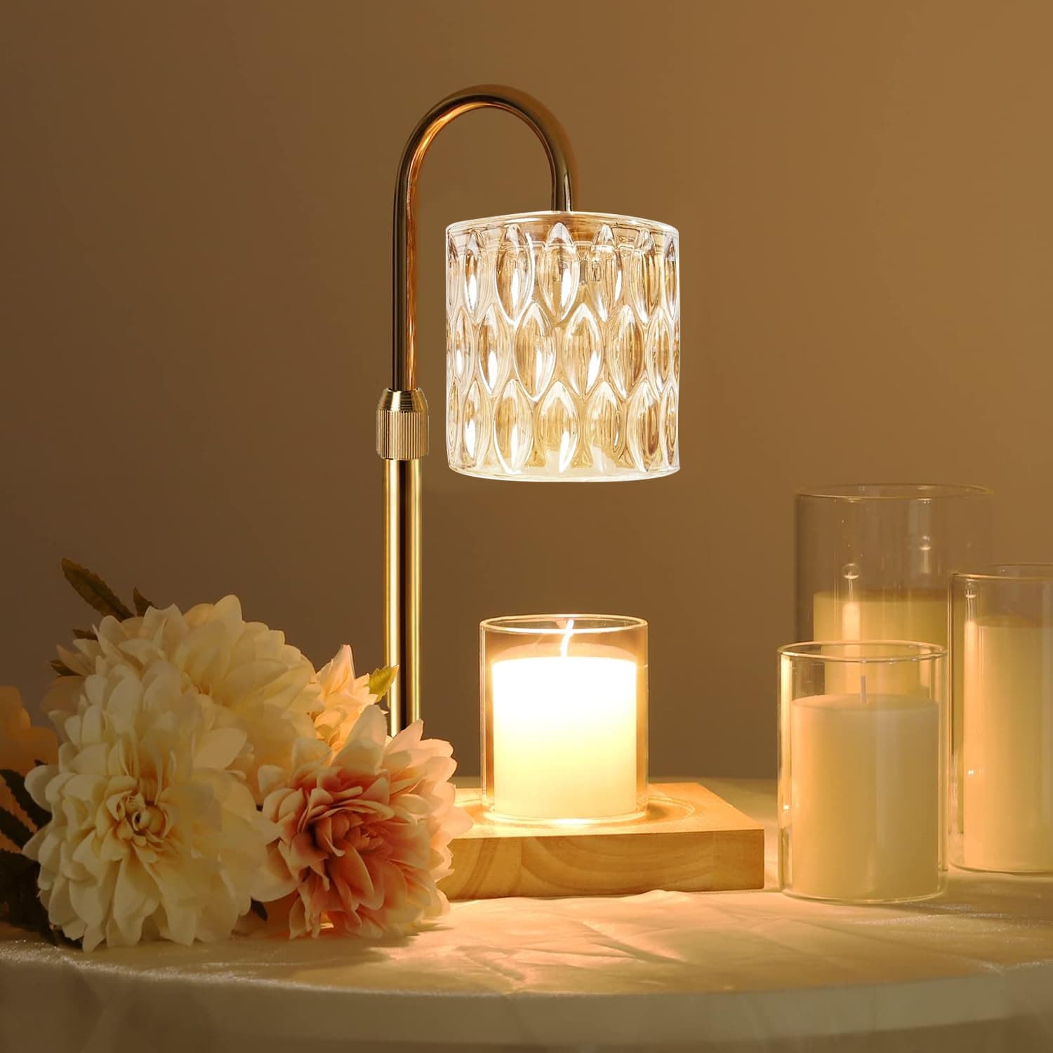 Home Furniture Wax Melting Lamp Timed Dimming Liftable Aromatherapy Lamp Bedroom Decoration Romantic Free Atmosphere Table Lamp