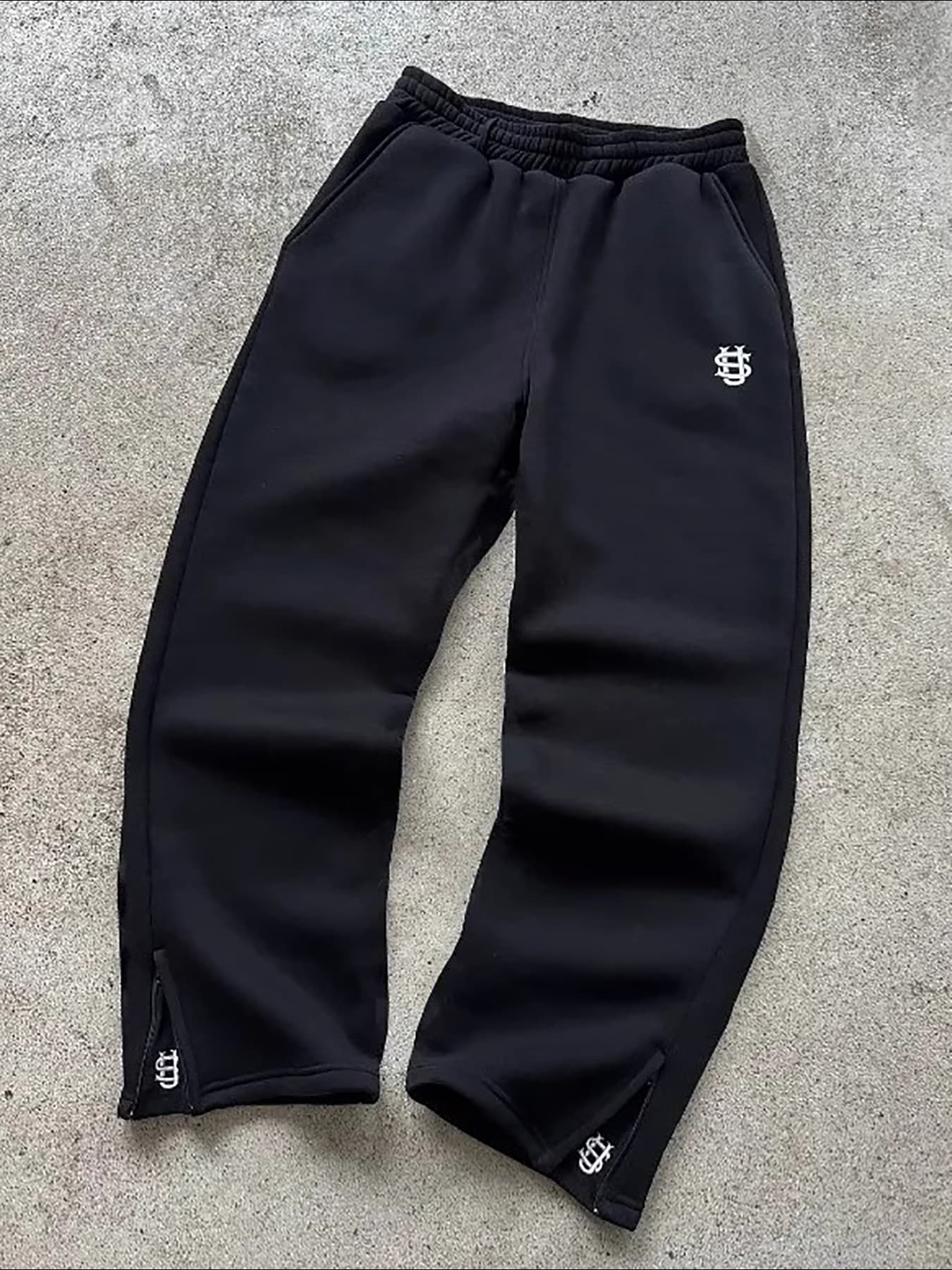 Neue Y2K Hosen Personalisierte Hose Bein Zipper Stickerei Hip Hop Casual Jogger Männer Hosen Retro Gerade Hosen Trainingsanzug Streetwear
