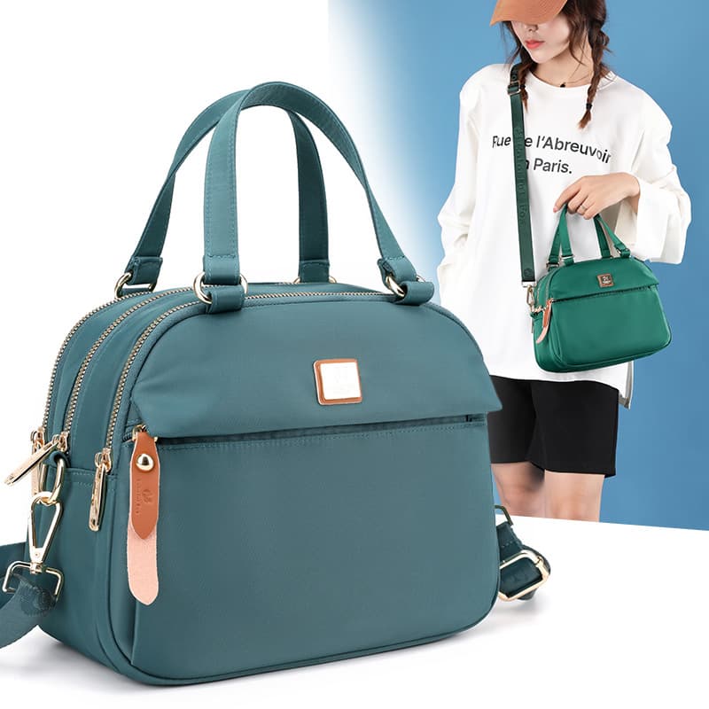 Colorful fox autumn new large-capacity shoulder bag waterproof nylon multi-layer messenger bag women's fashion bag