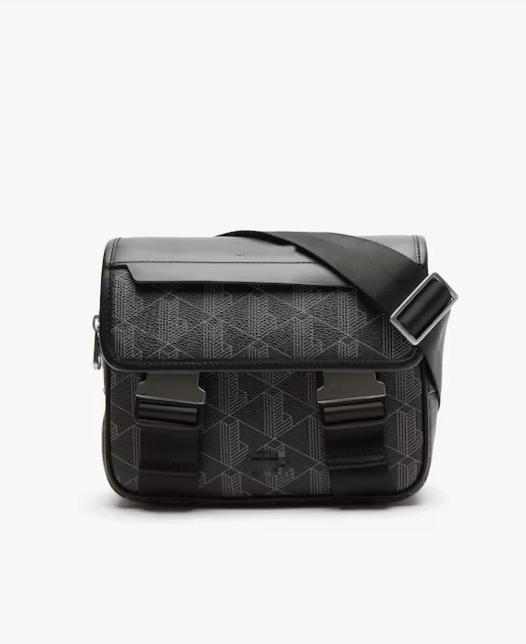 Sac bandoulière homme tendance à imprimé rétro, style décontracté, avec rangement pour téléphone.