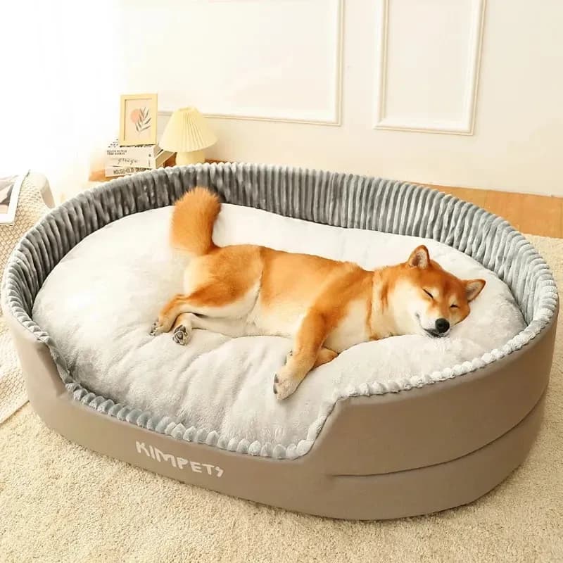 Designer Dog Kennel Beds Dogs: Plush Pet Sofa Bed With Deep Sleep Cushion And Washable Mat For Small To Large Dogs, Four