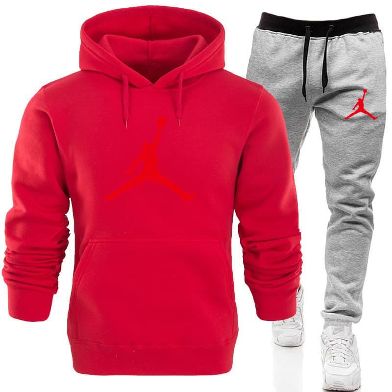 Nouvel ensemble de vêtements de sport 2 pièces, sweat-shirt à capuche + pantalon à cordon, vêtements de sport à capuche pour hommes, ensembles