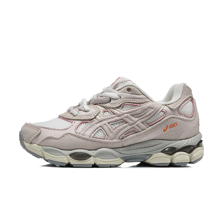 Chaussures de running rétro Asic NYC Series pour enfants, tige en daim et mesh, chaussures de sport respirantes et amortissantes pour enfants