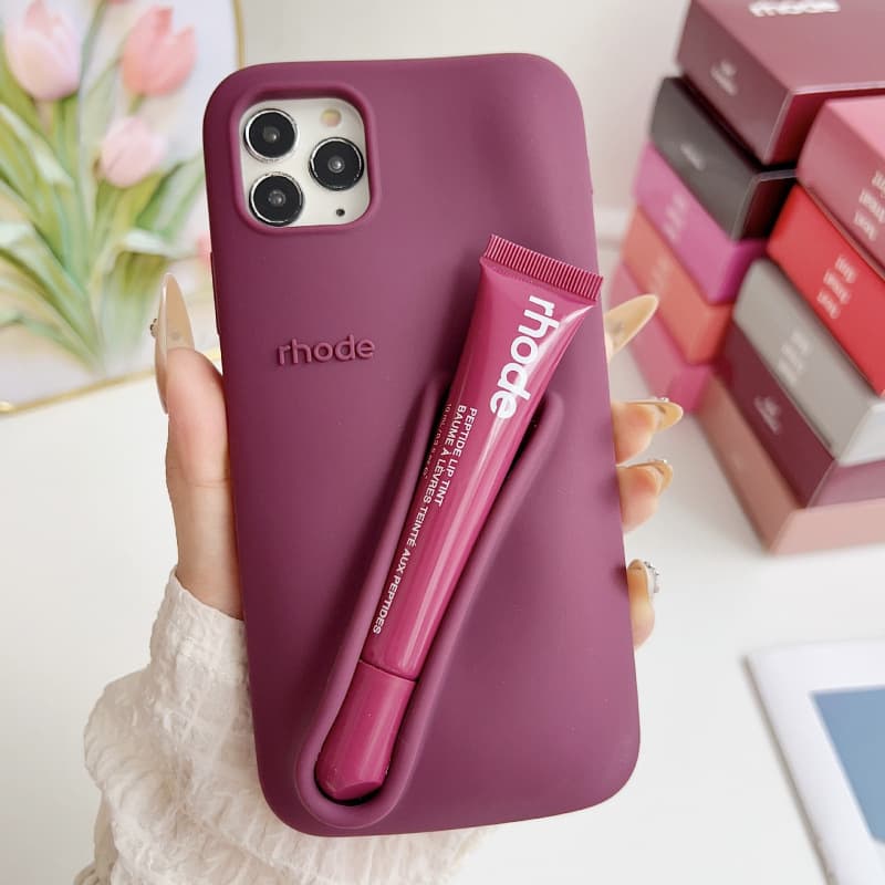 Étui pour rouge à lèvres et gloss TechCore Hailey Style, compatible avec iPhone 15, iPhone 14, iPhone 13, iPhone 17, iPhone 11 et iPhone 16. Desig