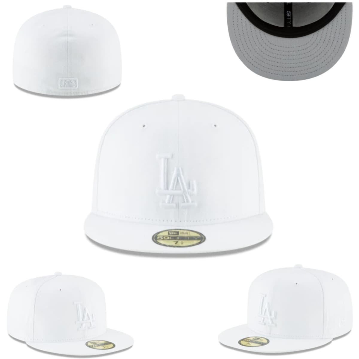 Casquette de baseball brodée, protection solaire intégrale, taille L (5A), de qualité supérieure Los Angeles Dodgers, pour l'exportation.