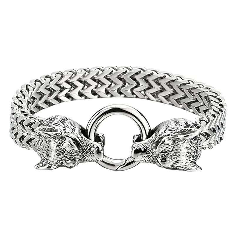 Hip Hop Rock Nightclub Fashion Personality Trendy Accessories Men's Titanium Steel Lion Head Bracelet