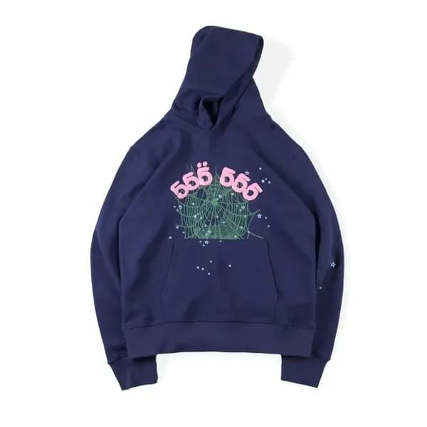 Sweat à capuche Spider pour enfants Sp5der 555555 Sweat à capuche pour garçons et filles, imprimé toile d'araignée de haute qualité