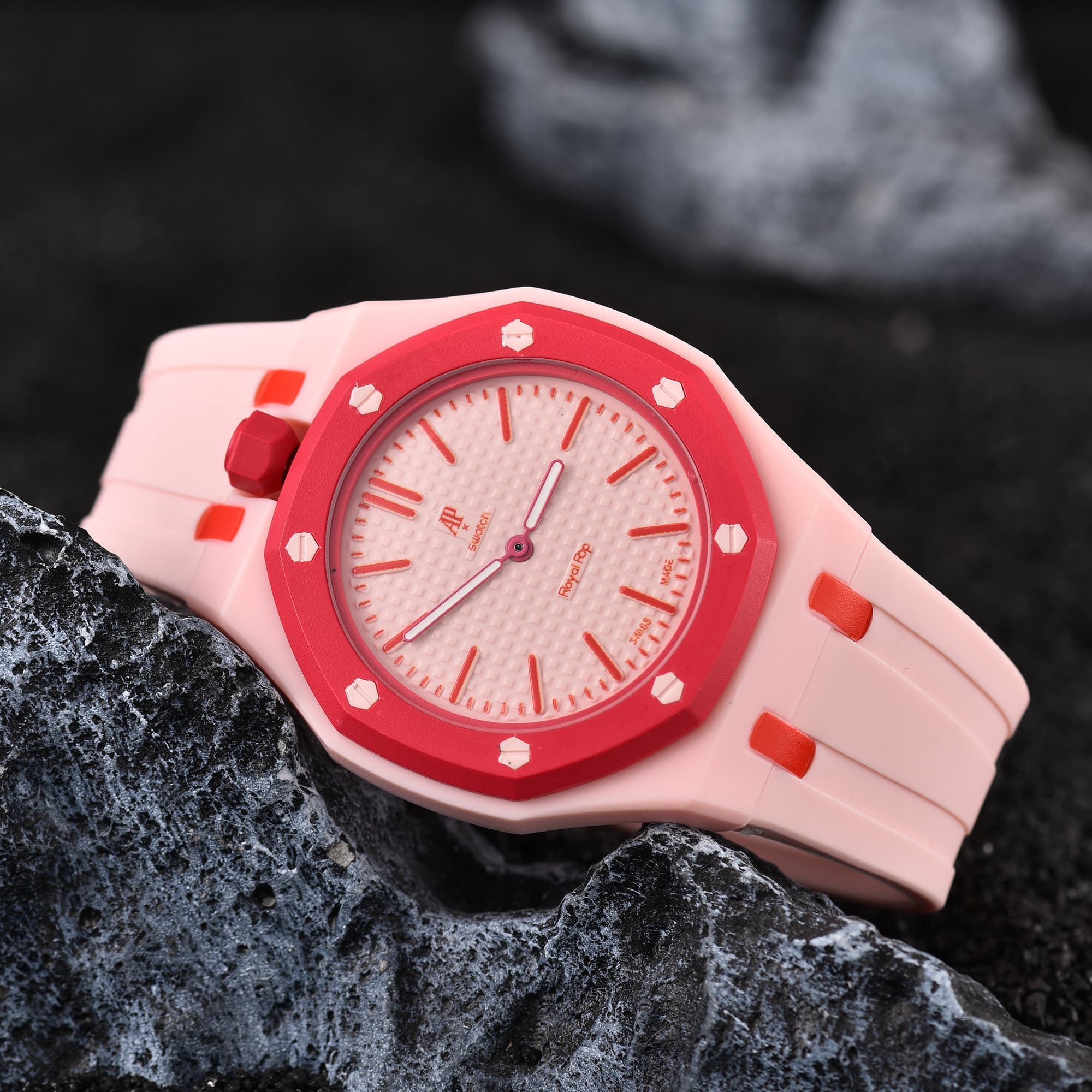Montre homme AP Swatch en édition limitée, à mouvement quartz : un incontournable de la mode.