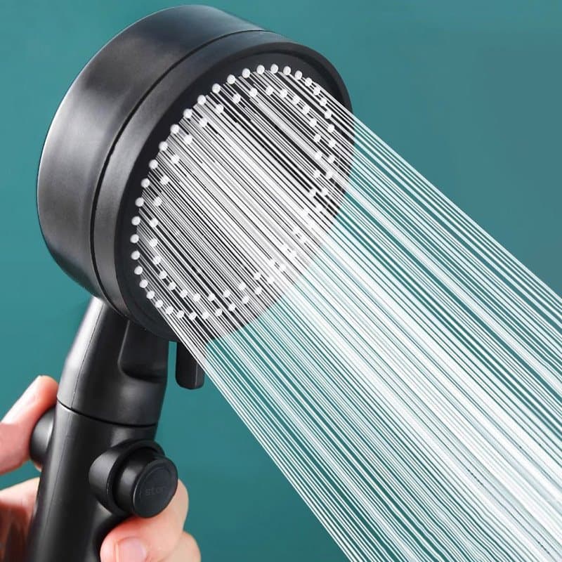 Household shower booster shower head frosted spray handheld shower head set single head multi-function shower head