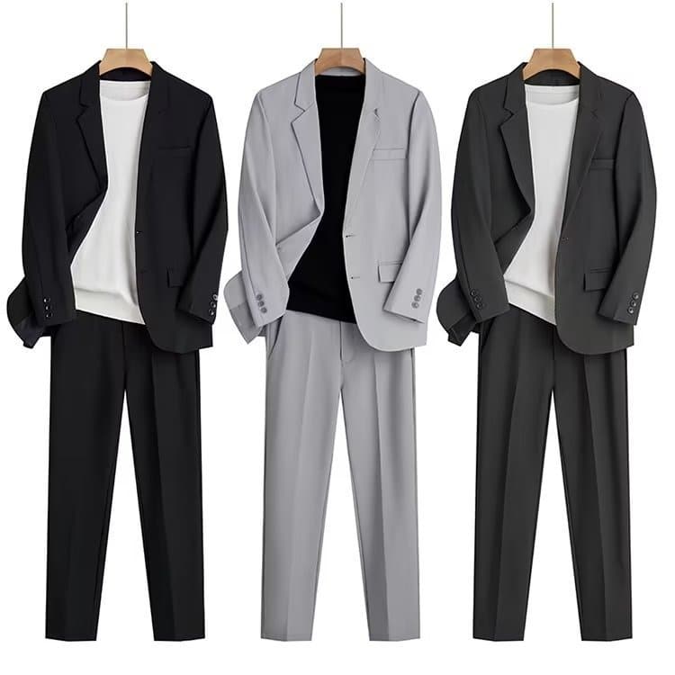 Men's Clothing Spring And Summer Thin Loose Fitting Suits For Men, Business Formal Wear, Casual Fashion, Handsome Small Suit Jackets