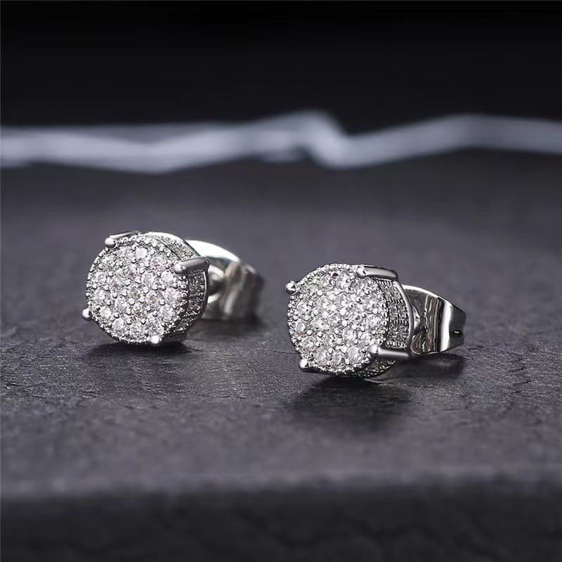 Unisex best selling earrings with diamond earrings for men trendy gold plated earrings new jewelry temperament