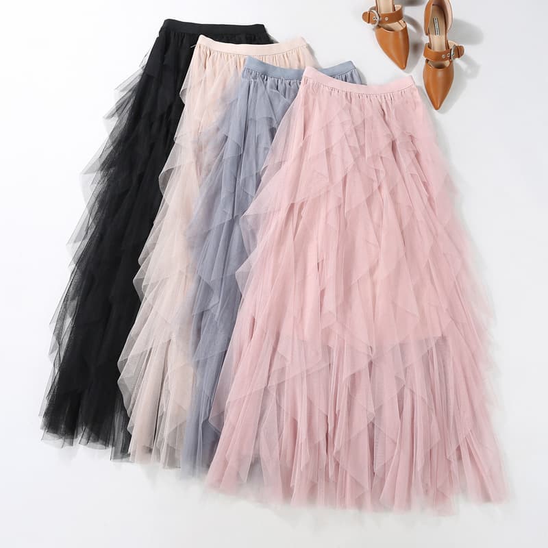 Women's Clothing multi layer cake skirt puffy long skirt super fairy temperament skirt