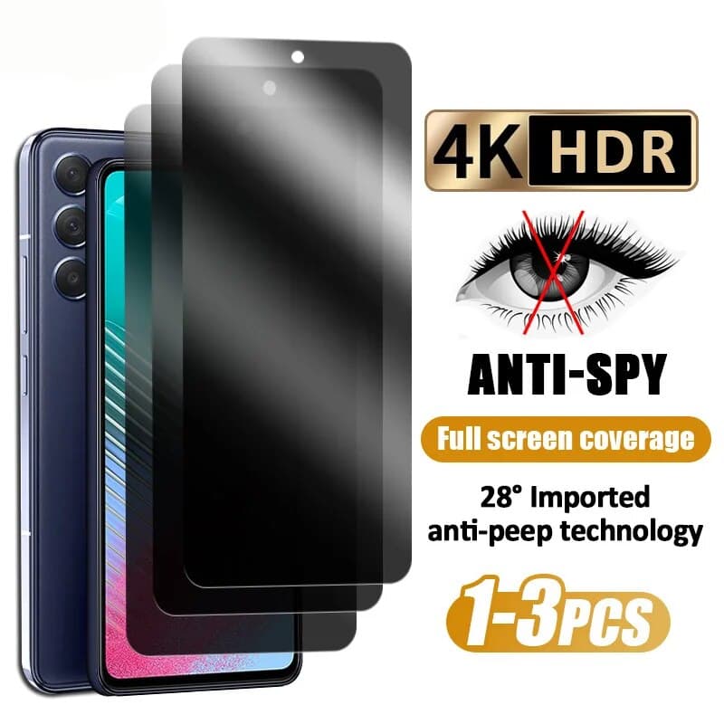 Anti-Spy Privacy Screen Protector For Samsung A55 A54 A52S 5G A53 A35 A15 A14 A52 A51 A34 A33 A25 A24 A13 A50 A05