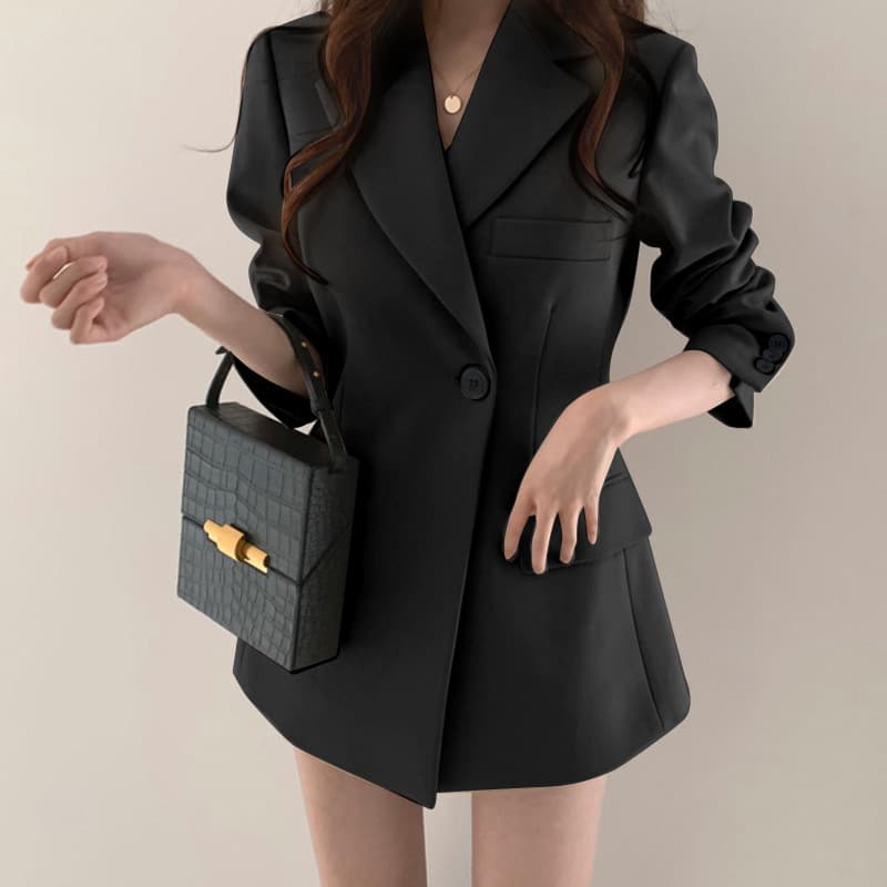 Women's fashion Spring and autumn small temperament suit top suit jacket female superior sense