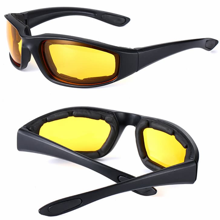 Cycling Motorcycle Goggles UV400 Protective Sports Sunglasses With Foam Padding Anti Fog Windproof Lens For Outdoor Riding Running Skiing