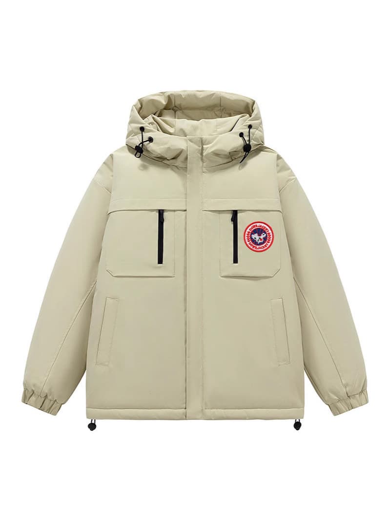 Vêtements pour hommes 24 hiver nouveaux hommes et femmes coupe-vent chaud court petite veste ronde