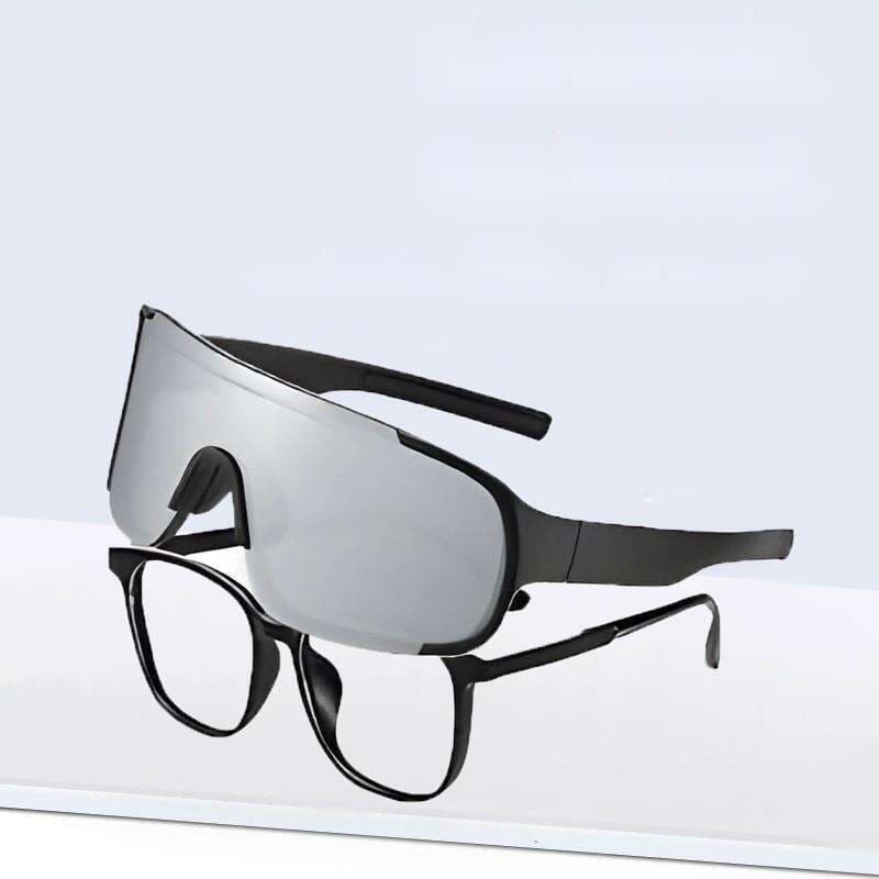 Outdoor Sports Myopia Glasses, Cycling, Hiking, Skiing, Windproof And Eye Protection Sunglasses, Black Mercury Super