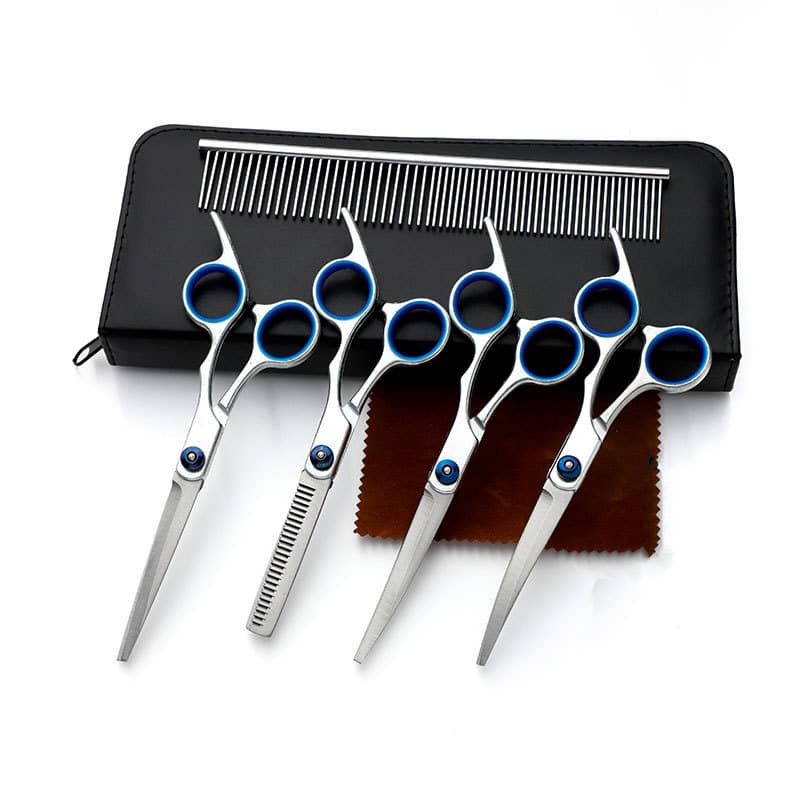 Pet Beauty Scissors Professional Hair Trimming Set Bending Teeth Trimmers Teddy Dog's Own Hair Trimming Tools