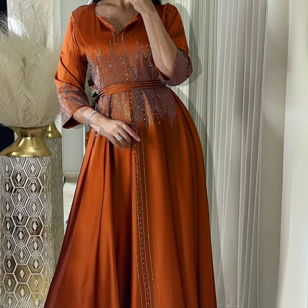 Women's Clothing Middle East Muslim forged dress dress hot diamond style evening gown