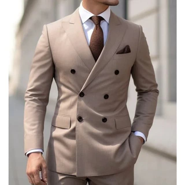 Men's Clothing Suit Men's Suit Two Piece Suit Slim Fit Business Groomsmen Casual Suit