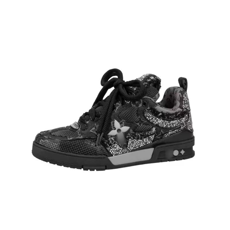 Commerce extérieur Gare européenne Nouvelles chaussures de skateboard de sport pour hommes incrustées de cristaux Confortables, polyvalentes et d