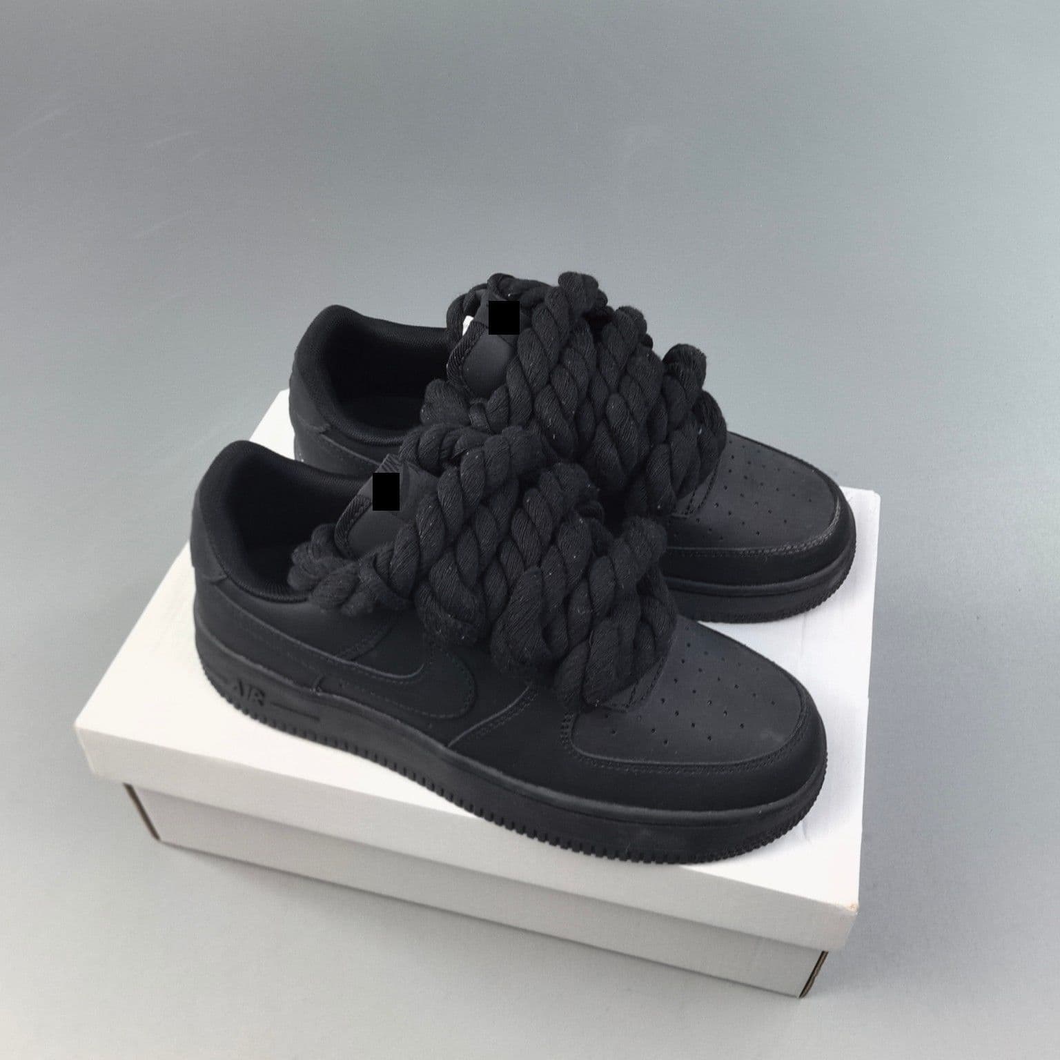 Baskets en corde transfrontalières à lacets épais pour femmes, style Air Force One édition limitée, décontractées pour hommes