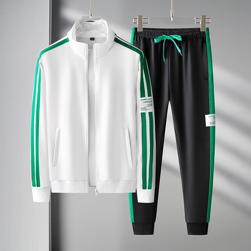 Vêtements pour hommes Pull de sport décontracté pour hommes Pantalon cardigan à fermeture éclair Ensemble deux pièces Nouveau produit