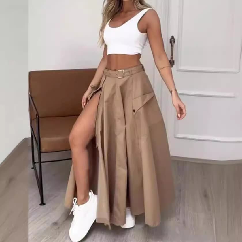 Women's Clothing Casual Skirt Long Skirt