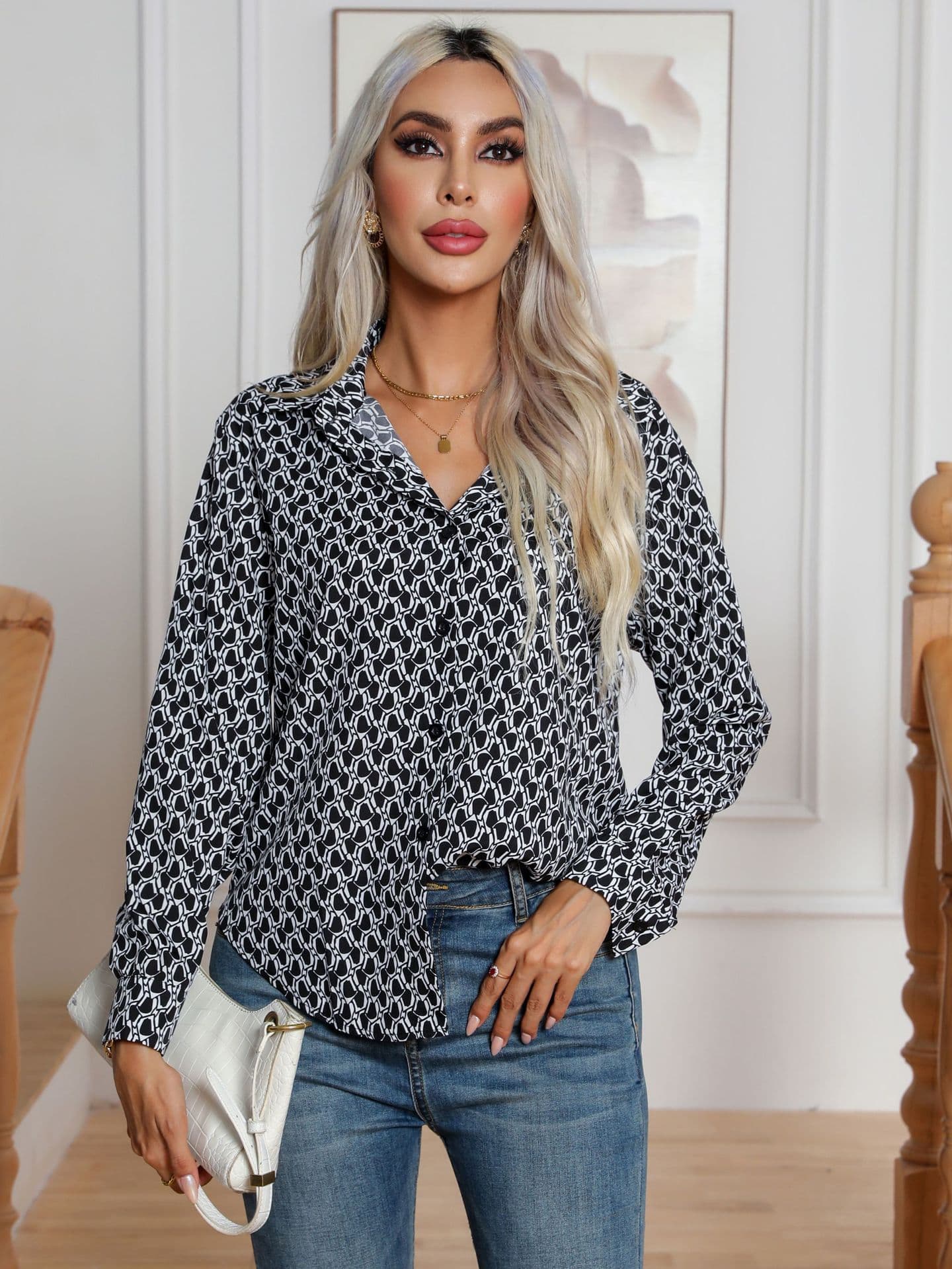Women's long-sleeved shirt autumn and winter women's clothing