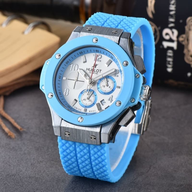 Montres pour hommes de luxe, style sport, automatique, date, chronographe, quartz, bracelet en caoutchouc.