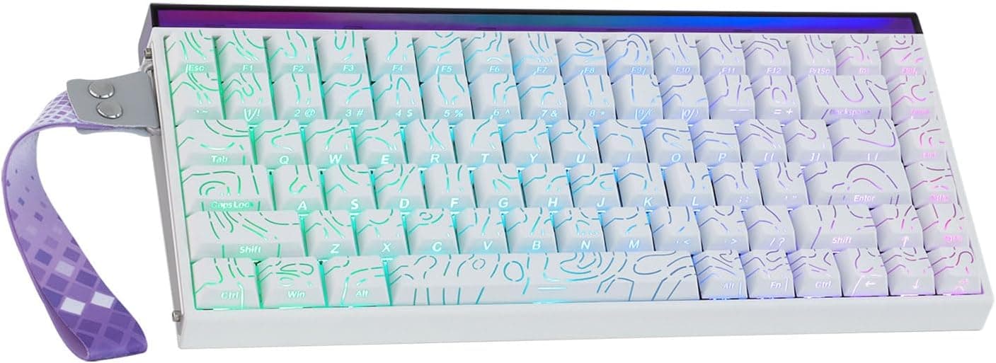 Aula Hero84 HE Wired Magnetic Gaming Keyboard, Rapid Hall Effect Keyboard With 0.01mm Adjustable Actuation, 8kHz Polling, 5-Layer Sound Dampening, RGB
