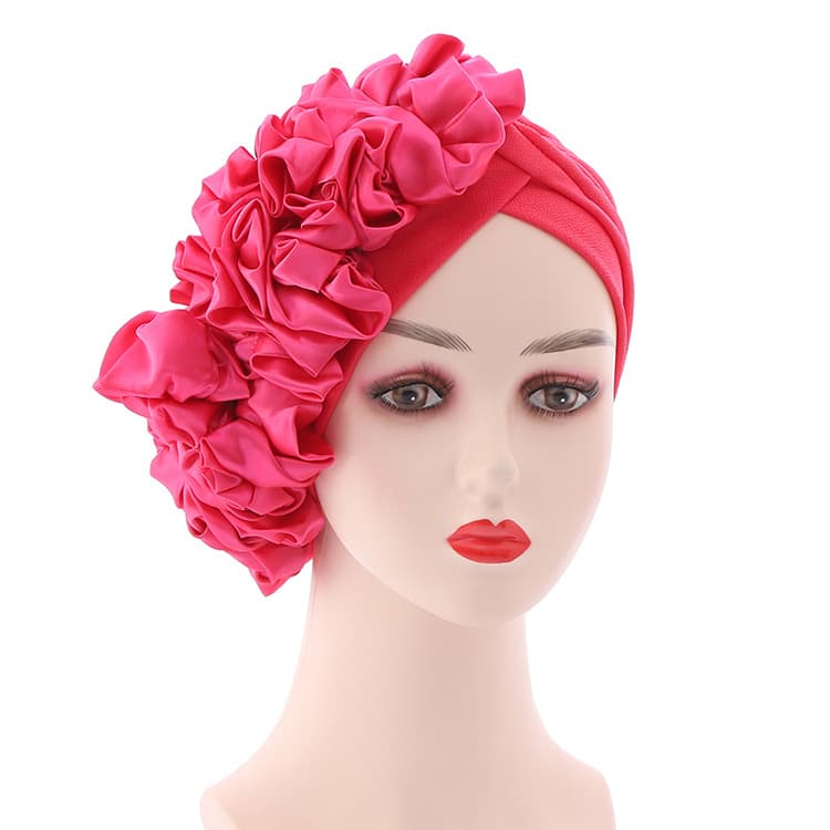 New Side Flowered African Hat Indian Hat Muslim Bun Hat