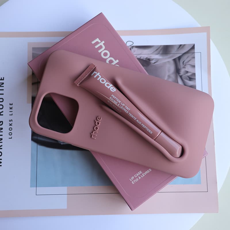 Étui pour rouge à lèvres et gloss TechCore Hailey Style, compatible avec iPhone 15, iPhone 14, iPhone 13, iPhone 17, iPhone 11 et iPhone 16. Desig