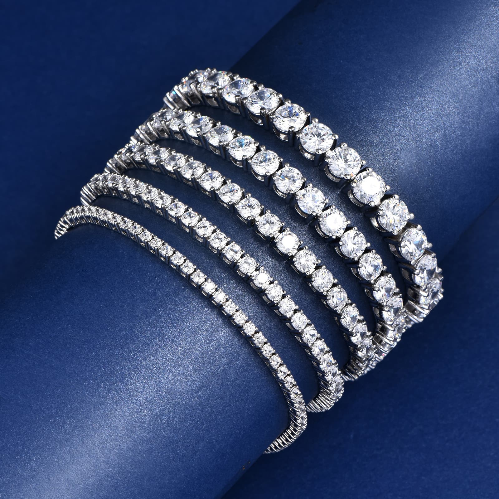 Tennis Chain Men And Hip-Hop Jewelry Single Row Copper Micro-Inlaid Zircon Bracelet For Women Versatile Accessory