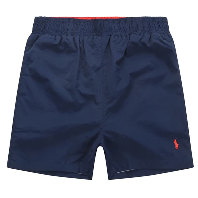 Short de bain homme à séchage rapide, short de plage taille élastique avec logo brodé, maillot de bain décontracté et léger pour la piscine et
