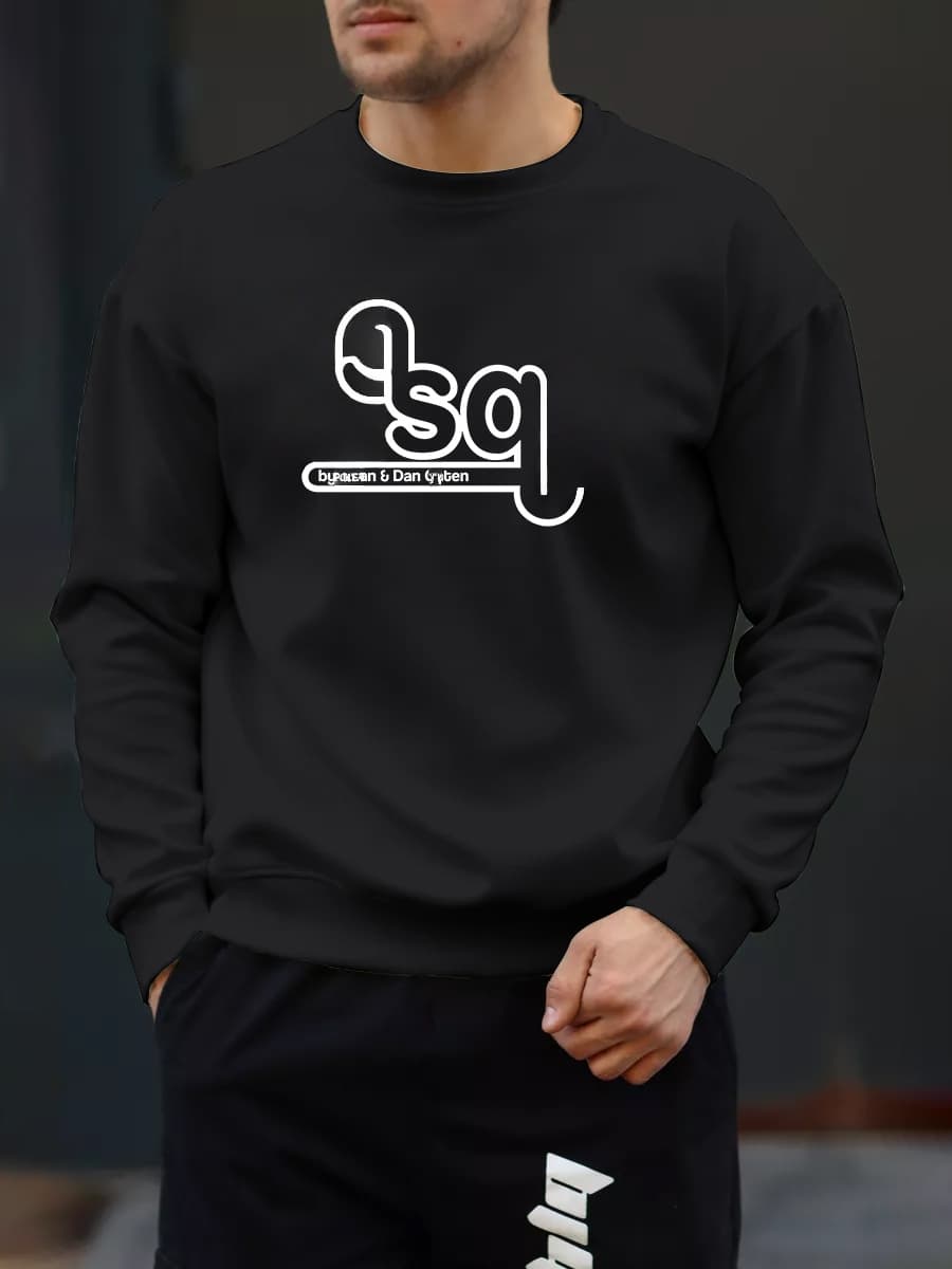 Polar Fleece Solid Color Round Neck Sweater Mens Candy Cotton Long Sleeve Working Clothes