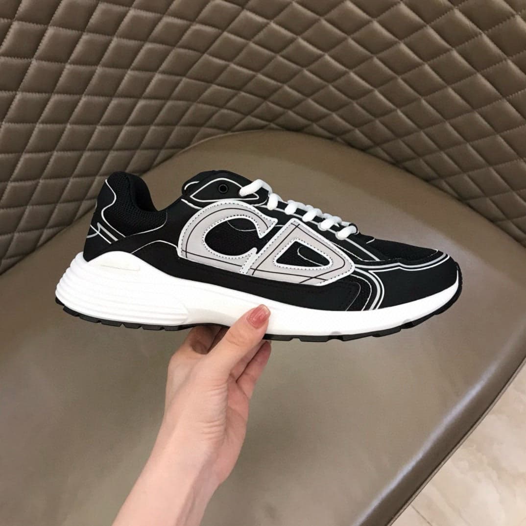Chaussures de sport décontractées pour hommes, modèle New Letter CD B30, avec lacets et semelle adhésive, en cuir de vache