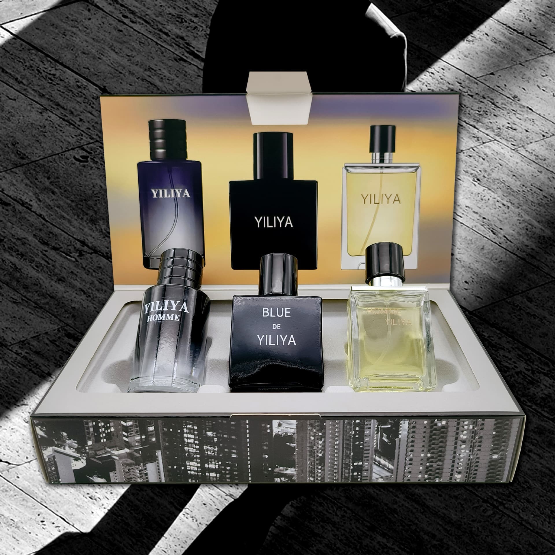 2024 New Hot Perfume Blue Wilderness New Men's Perfume Set Fresh and Durable Fragrance Gift Box Perfume Perfume for Men