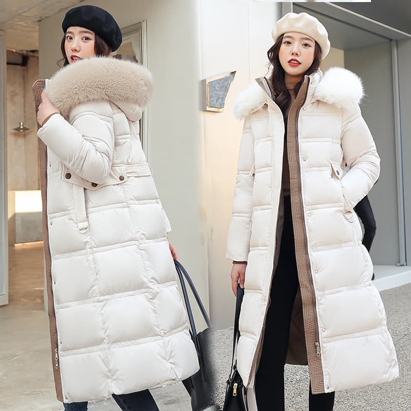 Winter Coats Cotton-padded Jacket For Women Cotton-padded Jacket Mid-length Knee-length Korean Version Loose Thickened Cotton-padded Jacket Trendy