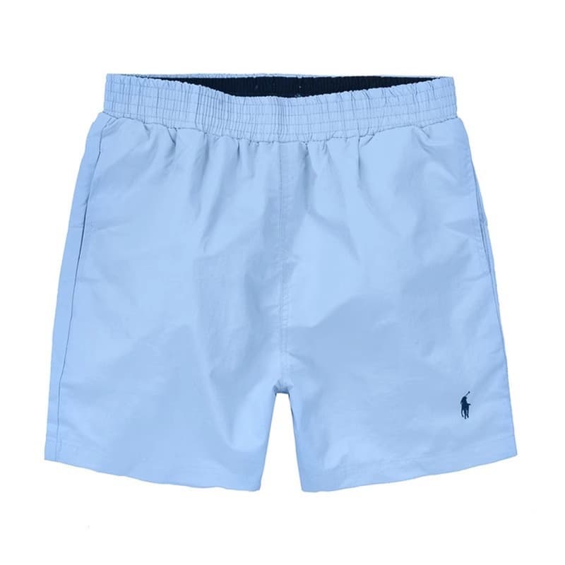 Short de bain homme à séchage rapide, short de plage taille élastique avec logo brodé, maillot de bain décontracté et léger pour la piscine et