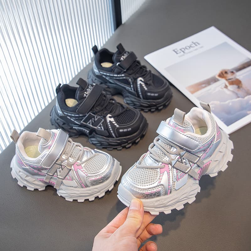 Boys And Girls Comfortable Breathable Spring Autumn Sneakers New Style Dad Shoes Children's Footwear