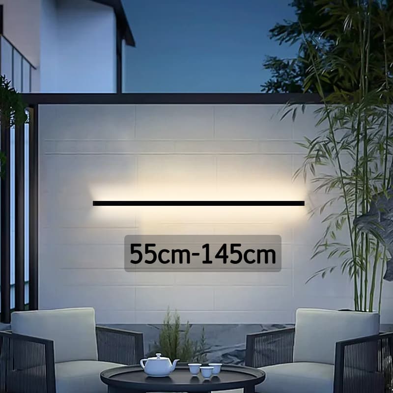 LED Lighting Lamp IP65 Garden AC Wall Light Outdoor Waterproof Modern Long Strip 85-256v OutdoorDecoration