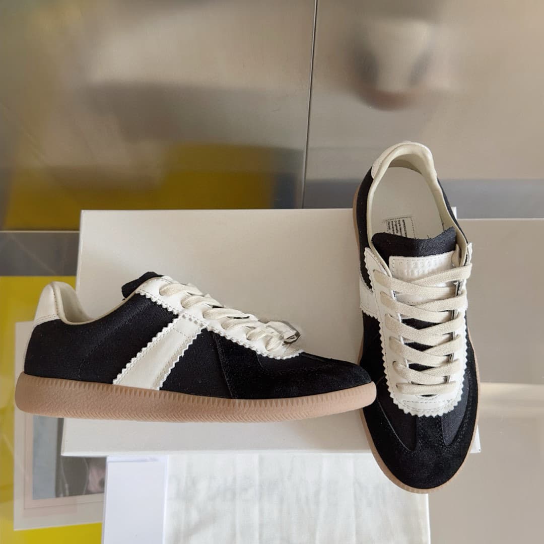 Chaussures d'entraînement d'été unisexes à bout rond plat, pointure 25, style allemand, baskets de sport décontractées et polyvalentes, parfait