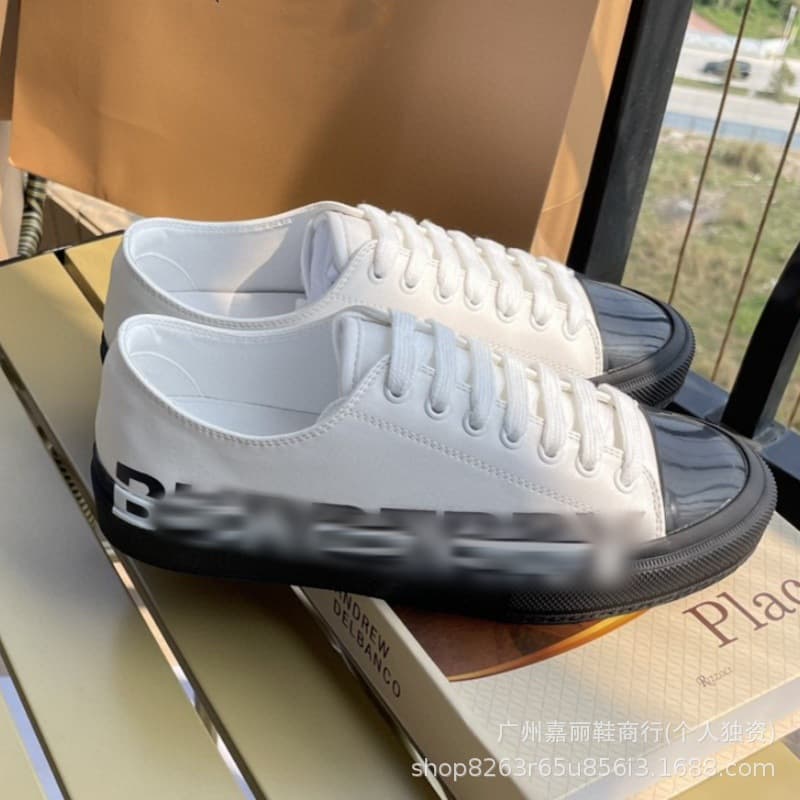 Baskets à semelle épaisse et blocs de couleurs, style couple familial B, nouvelles chaussures de sport classiques décontractées blanches simples,