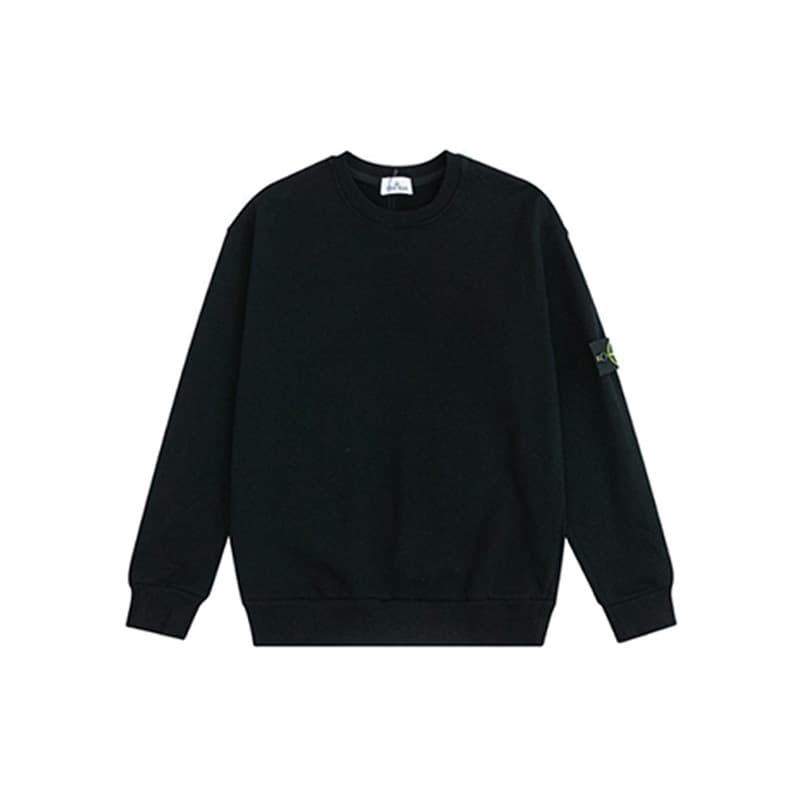 Sweat-shirt pour homme, coupe ample, décontracté, épais, couleur unie, col rond