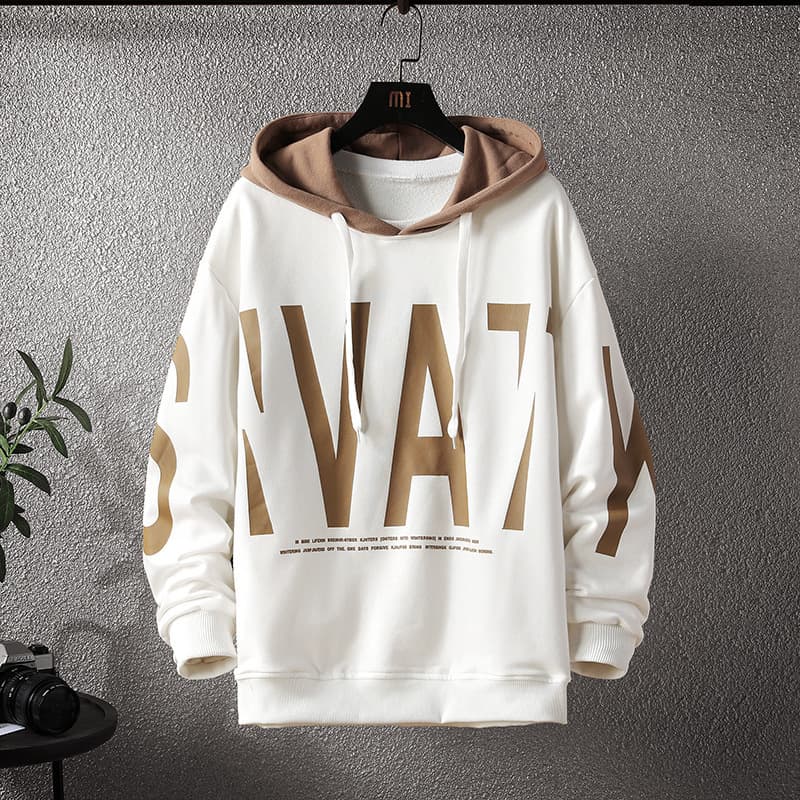 Men's Clothing Fashion Brand Sweatshirts For Men And Women In Spring And Autumn, New Loose Couple Hooded Fashion Heavyweight Long-sleeved T-shirts