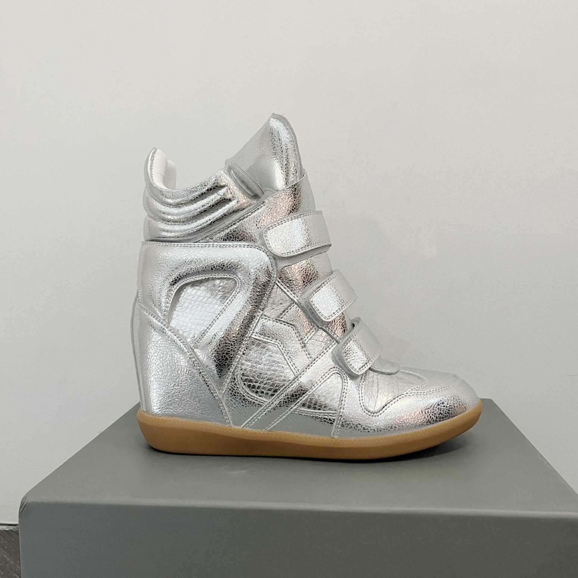 Baskets montantes pour femmes, color block, fermeture velcro, semelle épaisse, chaussures décontractées polyvalentes pour le printemps