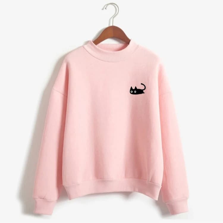2024 New Simple Animal Print Hoodless Sweatshirt Autumn Winter Casual Round Neck Pullover Hot Sale