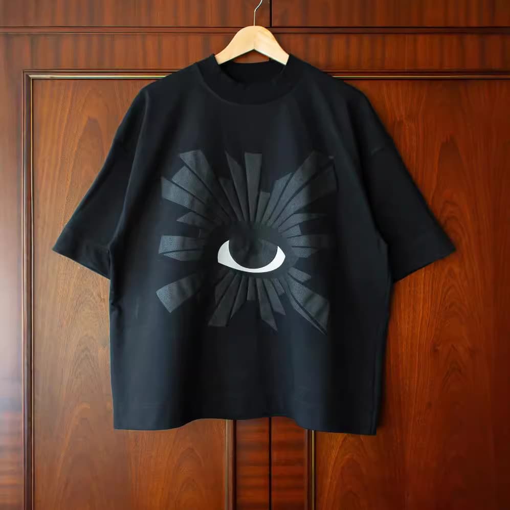 ​​"Unisex Hip Hop Foam Print T-Shirt - Oversized Streetwear Tee With Eye-Catching Design (Black/White/Pink/Purple, Sizes M-2XL)"​​