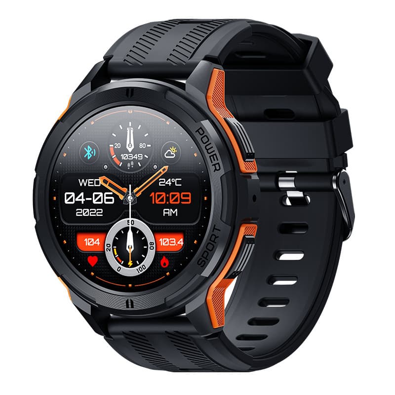 New C25 smartwatch with heart rate, blood pressure, Bluetooth communication, large screen, touch, three defense